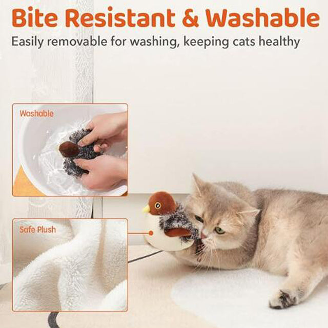 Pelle - Interaktiv fågel för katter