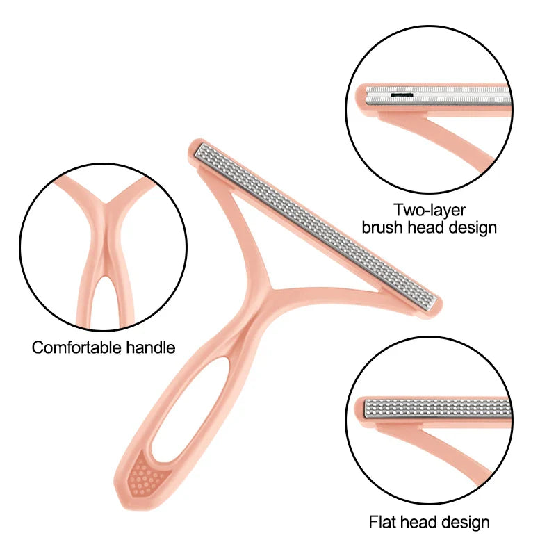 Dubbeländad manuell hår- och luddborttagare