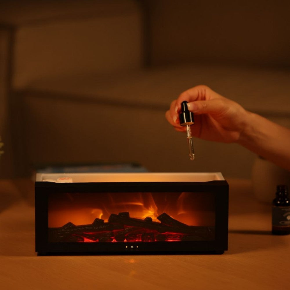 Aromaterapimaskin med eldstadseffekt 🌿🔥
