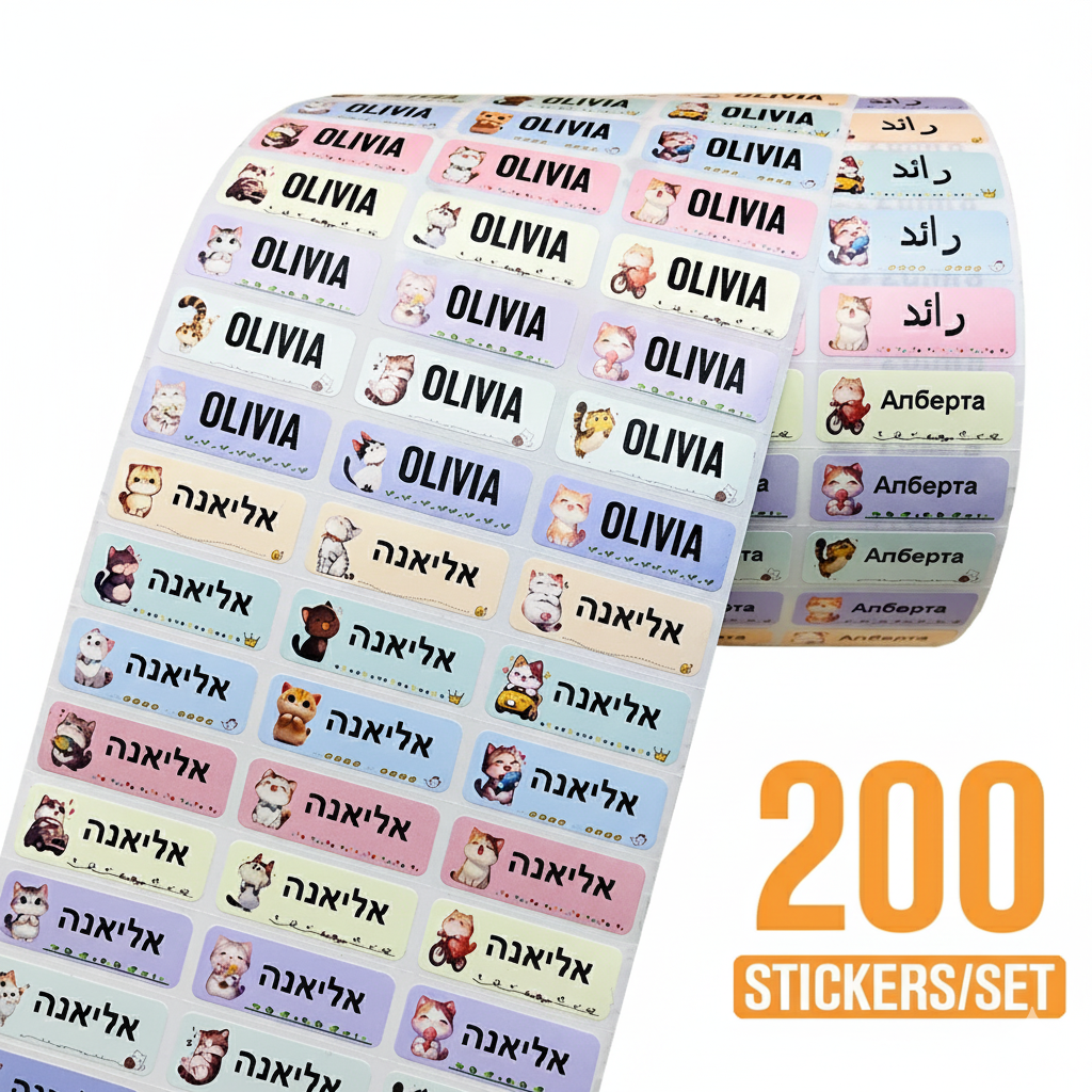 HebraTag™ – Personliga Namnetiketter för Barn & Skola