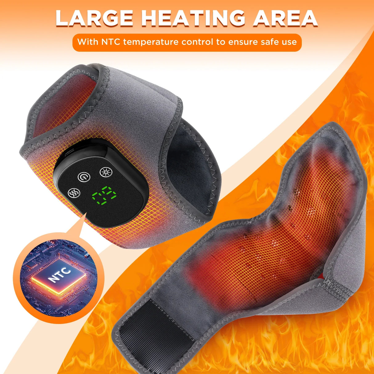 Heat&Relax - Trådlös uppvärmd benmassager