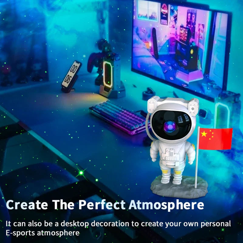 Smart  - Astronaut galax-nattlampa med stjärnprojektor