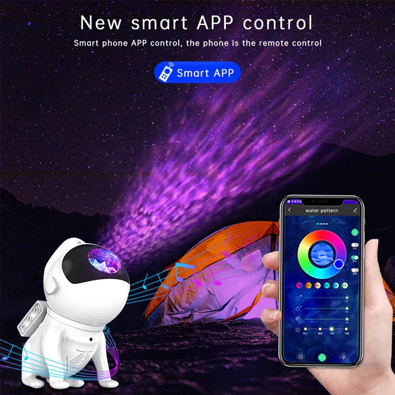 Smart  - Astronaut galax-nattlampa med stjärnprojektor