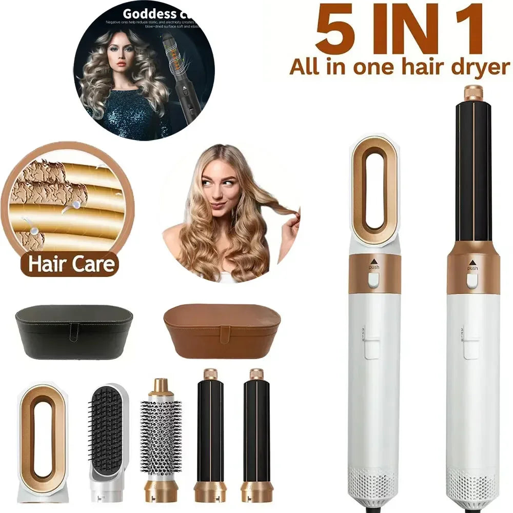 AirStyler -5-i-1 professionell negativjon-hårstyler