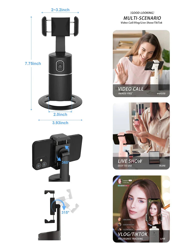 FaceTrack Tripod - Smart automatisk ansiktsspårande tripod