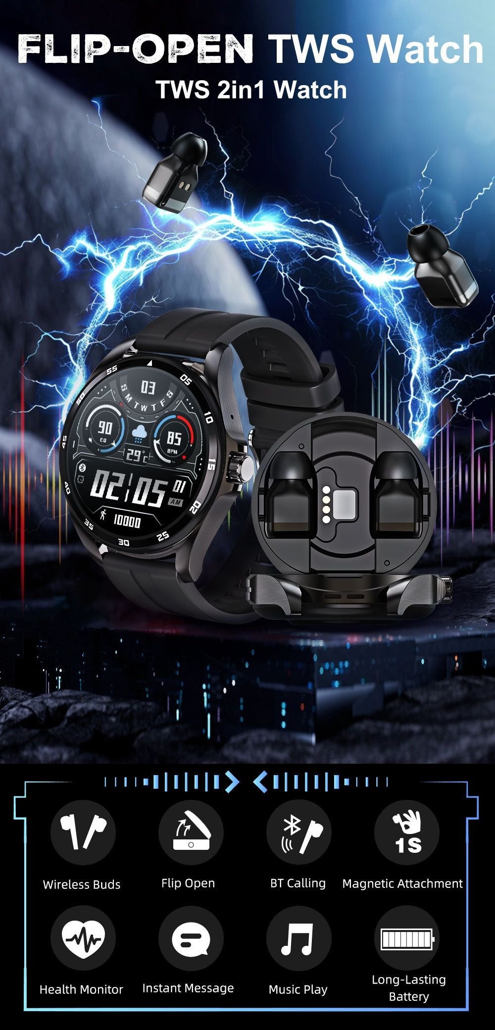 SyncWatch-Kombinerad smartwatch och Bluetooth-headset